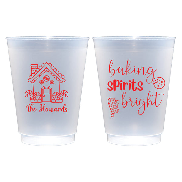 Baking Spirits Bright Christmas Frosted Cups | Semi-Custom