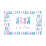 Easter Bunny Script-Print Placemat | Semi-Custom