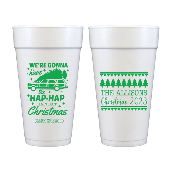 Christmas Vacation Foam Cups | Semi-Custom