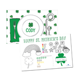 St. Patrick's Day Clover Placesetting Placemat | Semi-Custom
