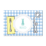 Easter Blue Placesetting Placemat | Semi-Custom