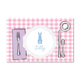 Easter Pink Placesetting Placemat | Semi-Custom