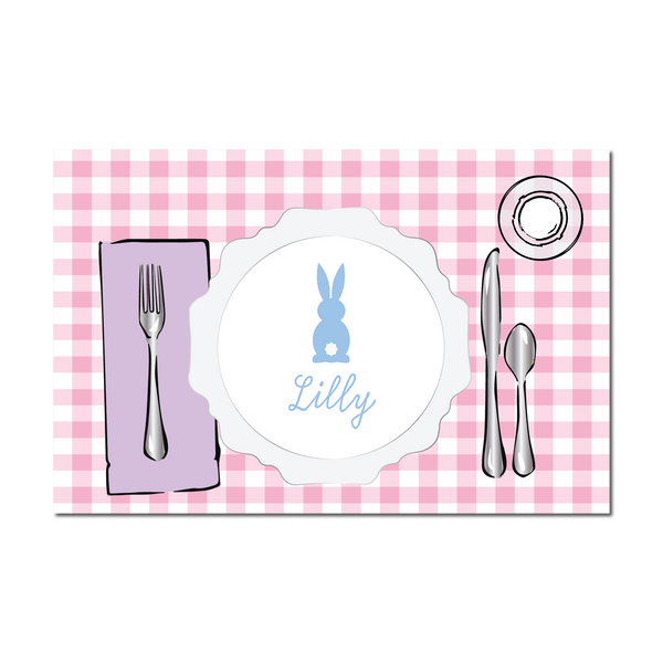 Easter Pink Placesetting Placemat | Semi-Custom
