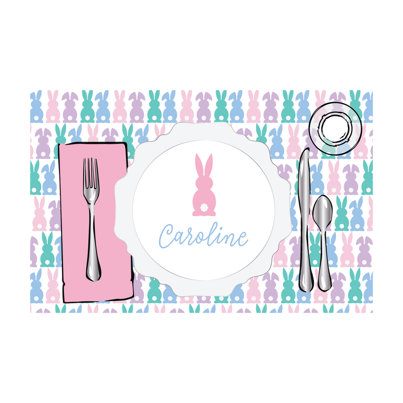 Easter Bunny Placesetting Placemat | Semi-Custom