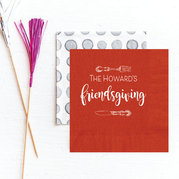 Friendsgiving Table Napkins | Semi-Custom