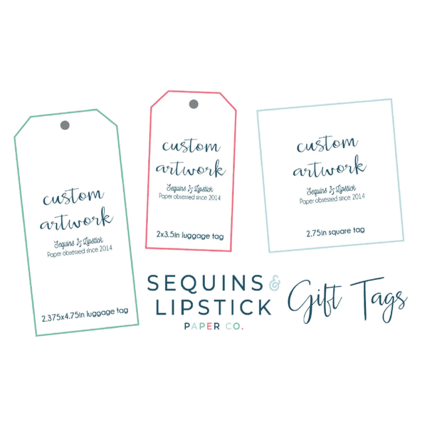 Full-Color Digital Printing Custom Gift Tags