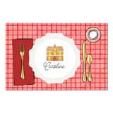 Gingerbread House Christmas Placemat | Semi-Custom