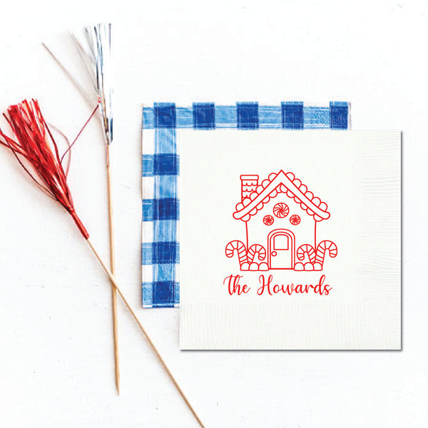 Gingerbread Christmas Napkins | Semi-Custom