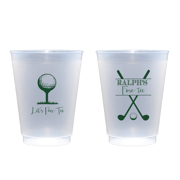 Golf Let's Par-Tee Frosted Cups | Semi-Custom