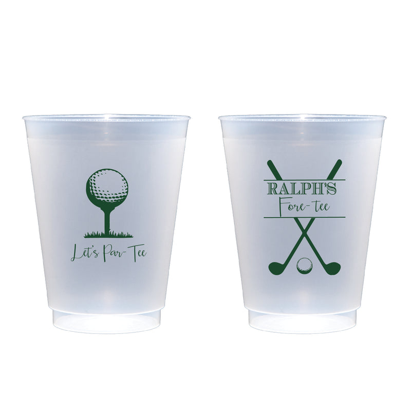 Golf Let's Par-Tee Frosted Cups | Semi-Custom