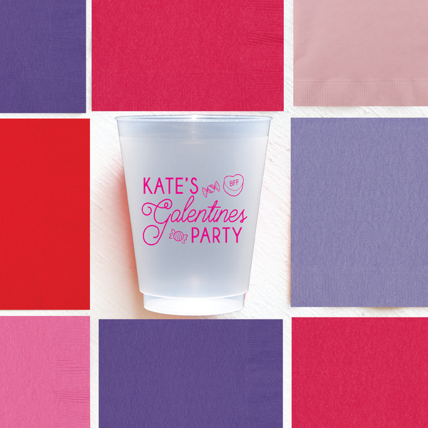 Galentines Party Frosted Cups | Semi-Custom