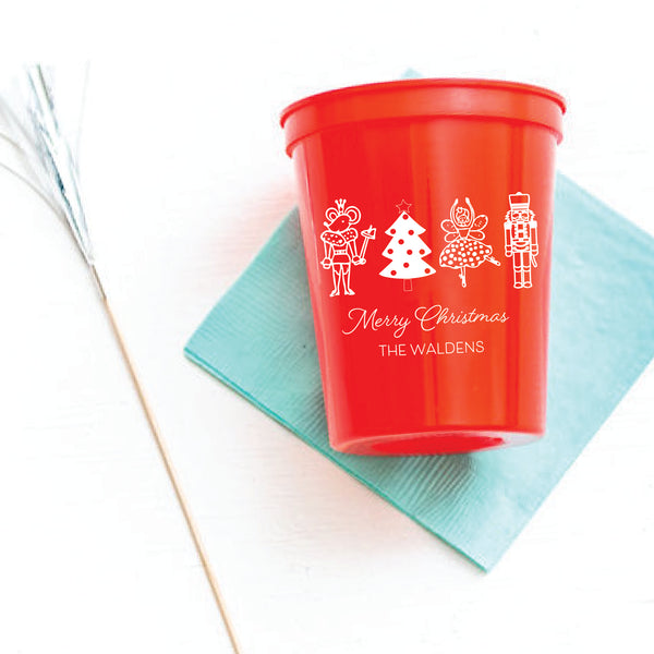 Nutcracker Christmas Stadium Cups | Semi-Custom