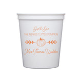 Pumpkin Theme Sip & See Stadium Cups | Semi-Custom