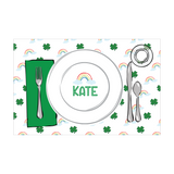 St. Patrick's Day Rainbow Placesetting Placemat | Semi-Custom