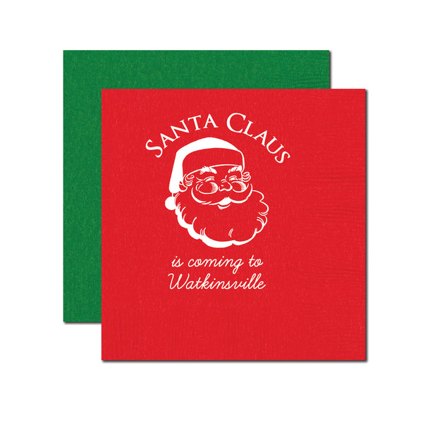 Santa Claus Christmas Napkins | Semi-Custom