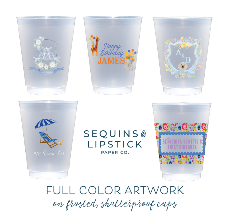 Full Custom Foam Cups – Sequins and Lipstick Paper Co.