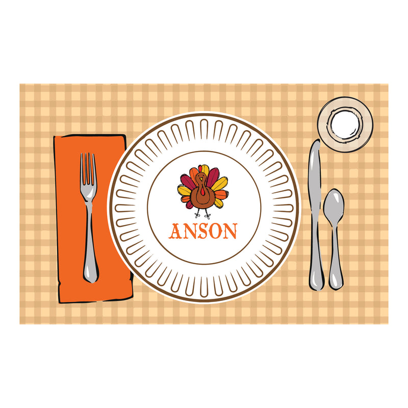 Thanksgiving Placesetting Placemat | Semi-Custom