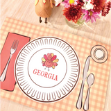 Thanksgiving Placesetting Placemat | Semi-Custom