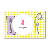 Easter Yellow Peep Placesetting Placemat | Semi-Custom