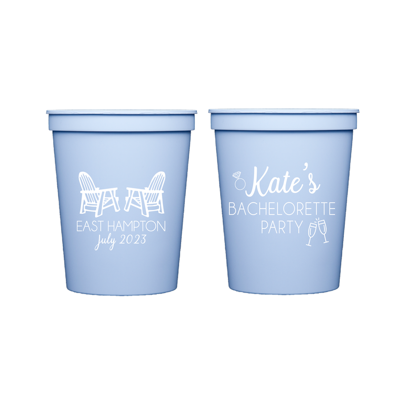 Beach Bachelorette Party Stadium Cups | Semi-Custom