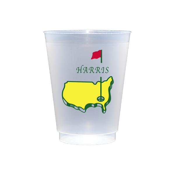 Masters Map Full-Color Frosted Cups | Semi-Custom