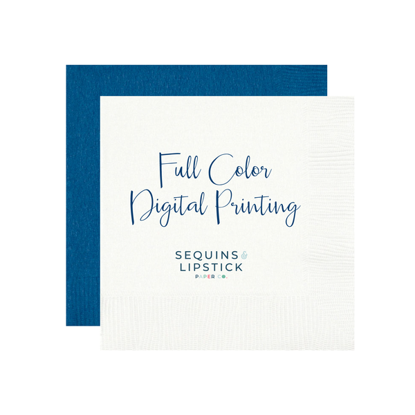 Full-Color Digital Printing Custom Napkins