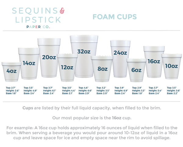 Full Custom Foam Cups